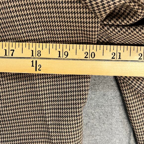 GRAVER Susan Graver Petite Yarn-Dyed Blazer w/ Hood Chocolate Size Petite Large - Picture 8 of 13